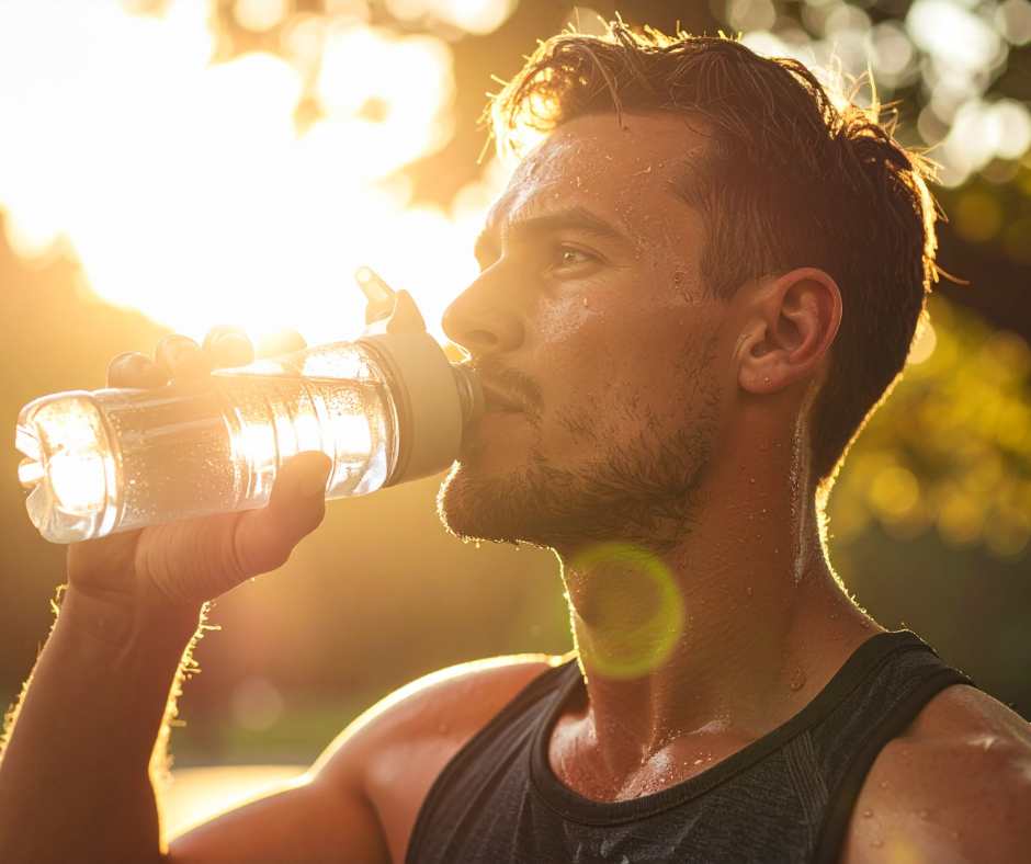 bere acqua per i capelli